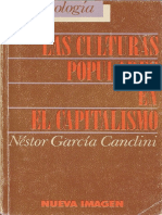 Garcia Canclini Las Culturas Populares en El Capitalismo