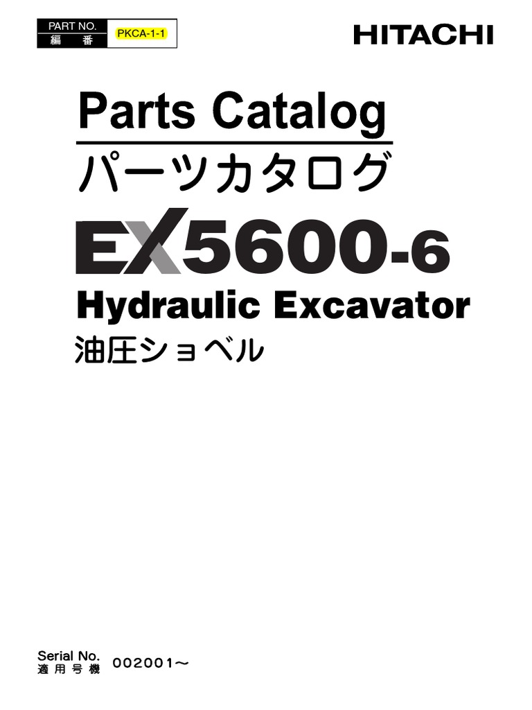 Manual Partes Hitachi 5600 | PDF