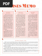 Mises Memo Fall 1996
