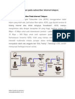 Konfigurasi Pada Subscriber Internet Telepon