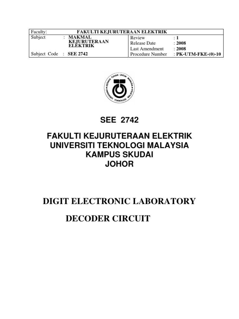 U4 Labsheet Decoder | PDF