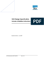DAS Design Specification: Includes Installation Instructions