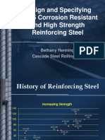 Design and Specifying High Strength Corrosion Resistant Reinforcing Steel