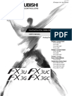 MITSUBISHI - FX3GFX3U Users Manual - Analog Control Edition