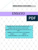 Ensayo - Desarrollo Psicologico - GLADYS - 1°-C