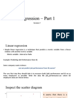 Regression - Part 1: Session 7