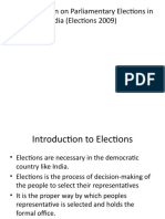 A Presentation On Parliamentary Elections in India (Elections 2009)