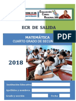 Matematica - 4° - Ecr - Secundaria