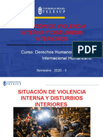 Derecho Humanos - Situaion de Violencia Interna y Disturbios Interiores