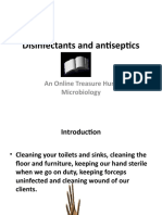 Disinfectants and Antiseptics: An Online Treasure Hunt Microbiology