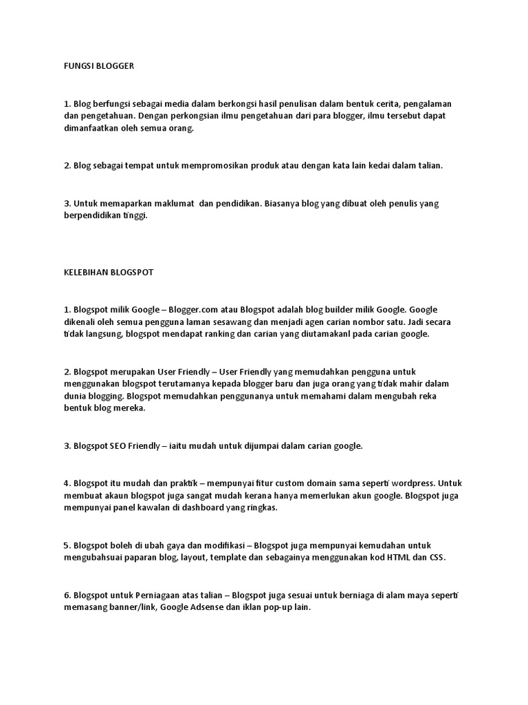 Blog sebagai Medium Berkongsi Cerita