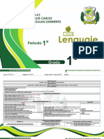 Lenguaje - 1° Periodo I.E. Luis Carlos Galan Sarmiento
