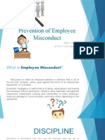 Prevention of Employee Misconduct