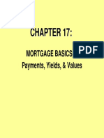 Mortgage Basics Ii: Payments, Yields, & Values
