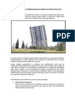 Asentamientos Diferenciales en Obras de Istructura Civil