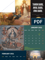 Design Kalender Meja Mater Dei