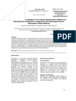 Development and Validation of Uv Spectrophotometric Method for Simultaneous Estimation of Naproxen