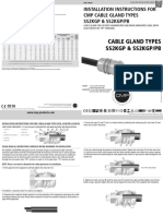 Installation Instructions For CMP Cable Gland Types Ss2Kgp & Ss2Kgp/Pb