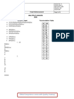 Multiple Choices 2525 Answer Sheet Transmutation Table 1 1