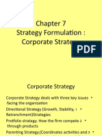 Chapter 7strategy Formulation Corporate Strategy