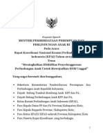 Keynote Speech Rakornas KPAI 2019 - Menteri PP dan PA