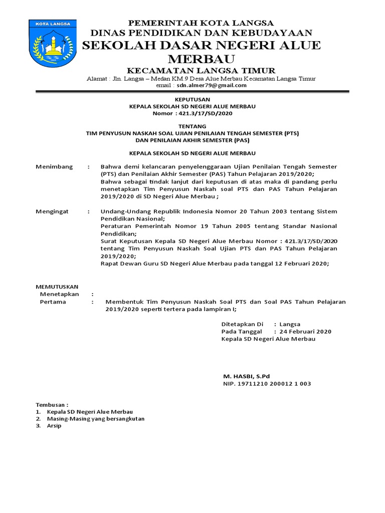 SK Pembuatan Soal  PDF