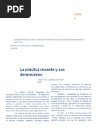 Lectura Practica Docente y Sus Dimensiones