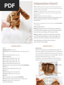 Beginner'S Bunny: Knitting Pattern by Claire Garland Aka Dot Pebbles©