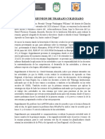 Acta de la Reunion colegiada aprendo en casa regional