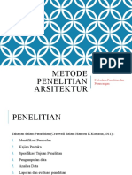 Metode Penelitian Arsitektur Minggu 02