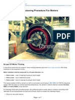 3.1 Testing - and - Commissioning - Procedure - For - Motors
