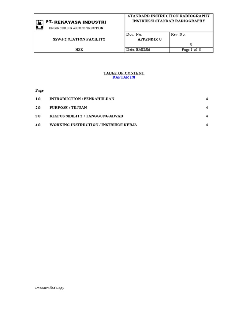 Standard Radiography Instructions SSWJ-2 | PDF | Medical Physics ...