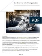 Selection of Induction Motors For Industrial Applications (Part 1)