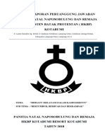 Proposal Laporan Pertanggung Jawaban Perayaan Natal Naposobulung Dan Remaja Huria Kristen Batak Protestan (HKBP) Kotabumi
