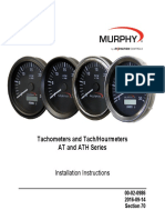 Tachometers and Tach/Hourmeters AT and ATH Series: Installation Instructions