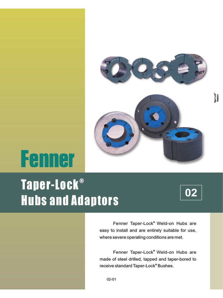 Taper Lock Hubs and Adaptors PDF Screw Tools