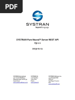 Systran Pure Neural Server Rest API