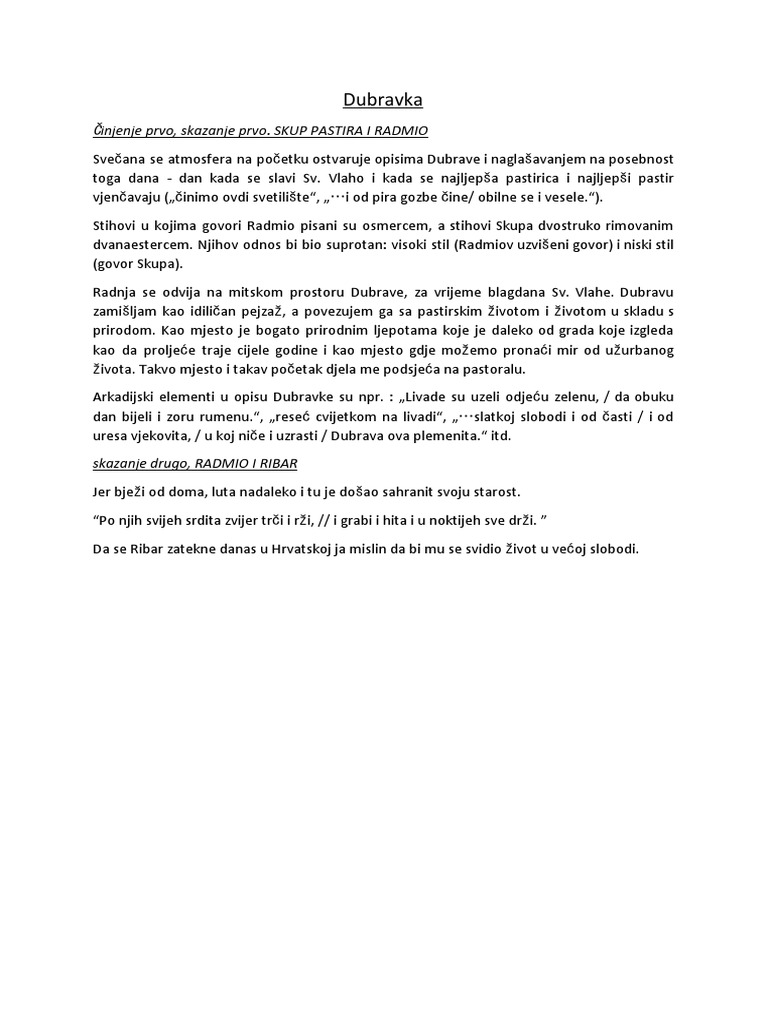 Josipa Bagarić Ivan Gundulić Dubravka PDF