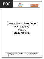 Java SE 8 Programmer 1 (IZO-808) Study Material - Cleaned