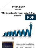 Aphra Behn: "The Unfortunate Happy Lady. A True History"