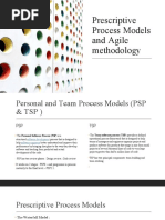 Prescriptive Process Models and Agile Methodology