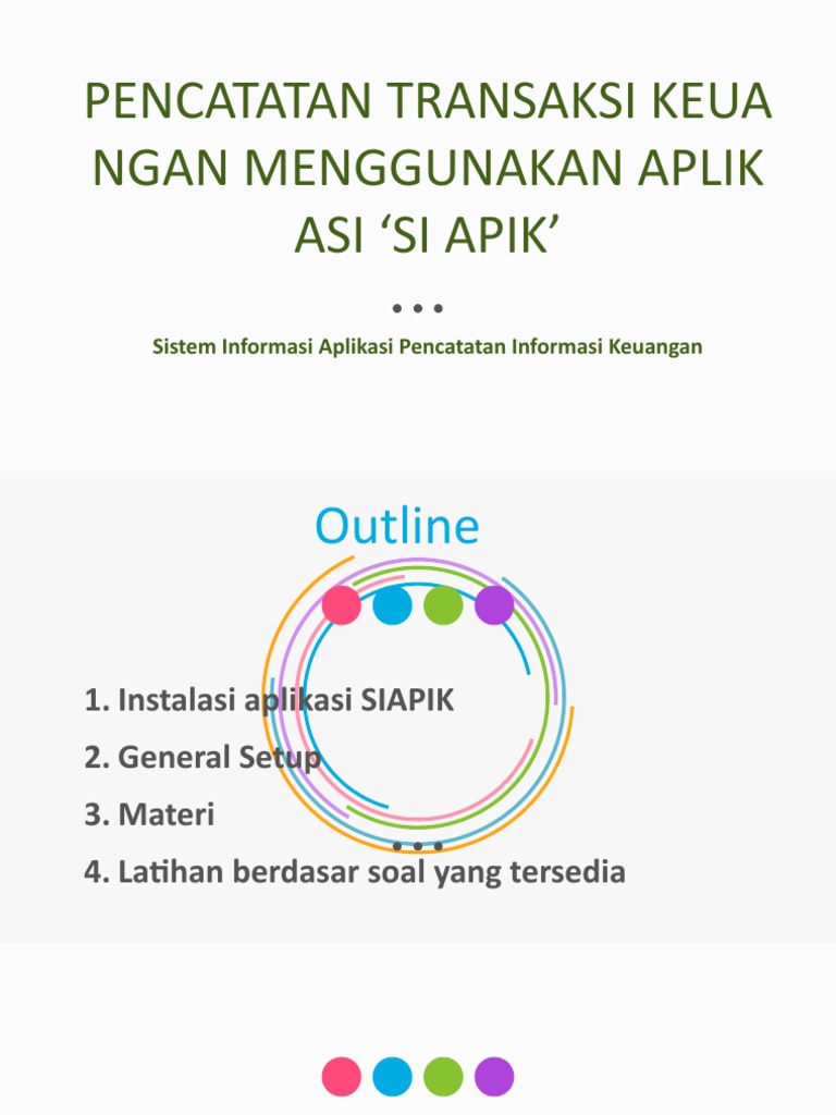 Panduan Aplikasi Si Apik untuk Transaksi | PDF