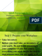 Install Equipment/devices: and Operating Systems