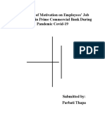 The Impact of Motivation On Employees' Job Performance in Prime Commercial Bank During Pandemic Covid-19