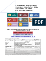 Panduan Pelayanan Disdukcapil Online