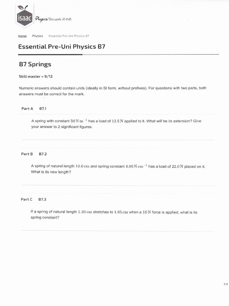 B7 Springs | PDF