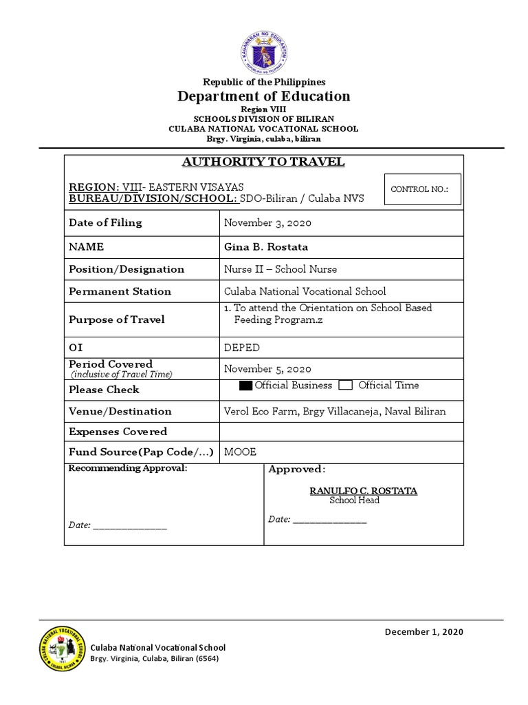 Travel Request and Transfer Application | PDF