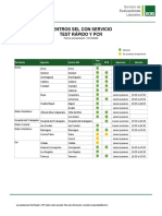 Informacion Centros Test Rapido PCR