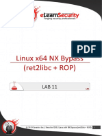 Lab11 Linux x64 NX Bypass