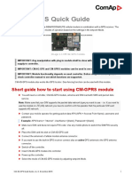 CM-4G-GPS Quick Guide: Short Guide How To Start Using CM-GPRS Module